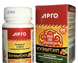 Продукт симбиотический «КуЭМсил куркумин противовирусный», 60 таблеток